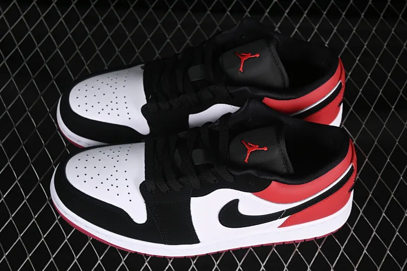 All categories Air Jordan Jordan series basketball shoes Air Jordan 1 Low G version pure original Air Jordan 1 Low "White Black Gym Red" AJ1 Joe 1 black toe 2.0 low-top cultural casual sneakers IB8971-106